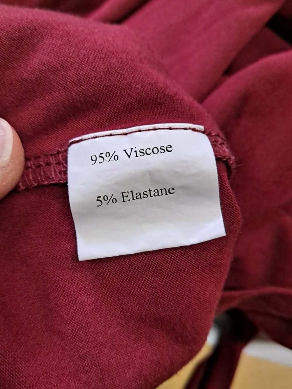 Wrap Dress Burgundy Color L - Picture 5 of 6